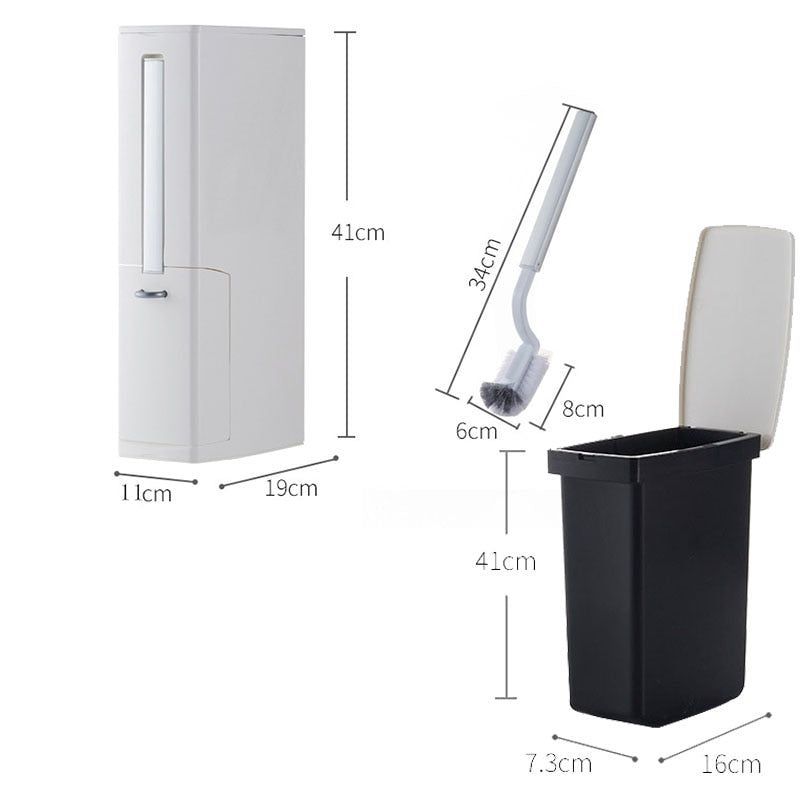 Multi-Purpose Bathroom Trash Bin